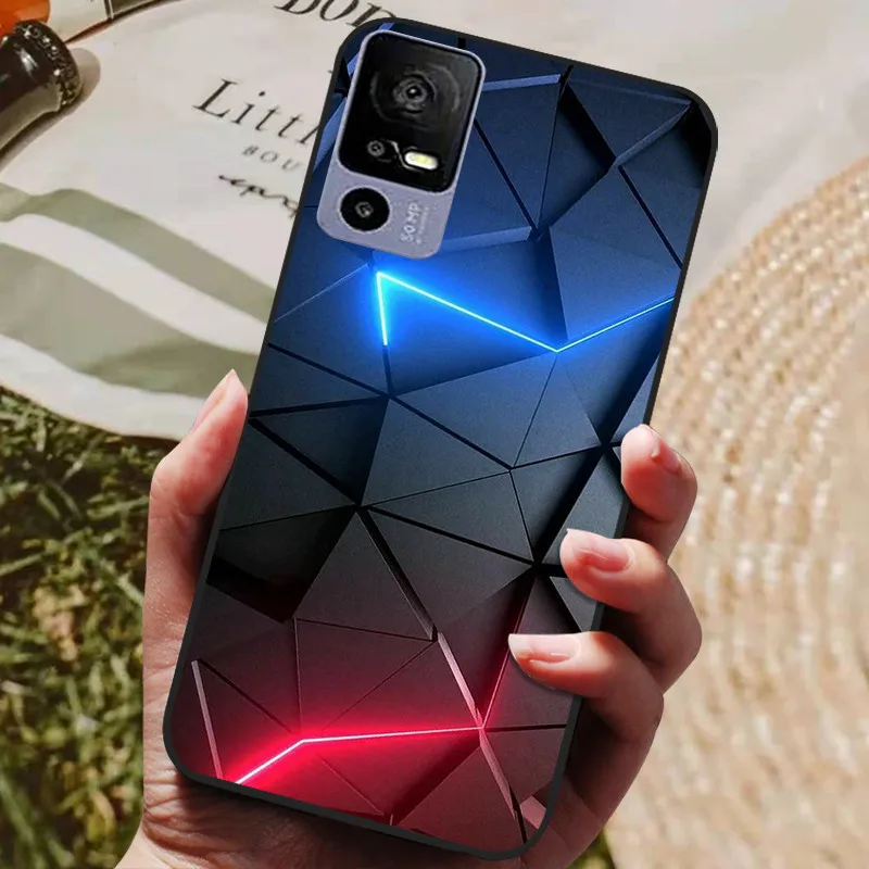 Phone Case For TCL 40R 5G Cases  Soft Silicone Cover For TCL 40 R 5G T771A Fashion Case TCL40R 40R Coques Shockproof Shell