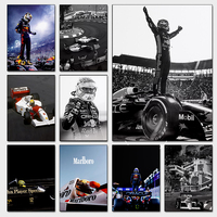Vintage Cool F1 Monaco Car Posters Max Verstappen Racing Sports Car Photoes Prints Canvas Painting Wall Pictures Home Room Decor