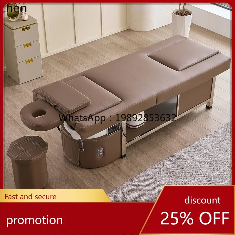 YFY Head and foot treatment integrated shampoo bed water circulation beauty salon electric lifting massage bed