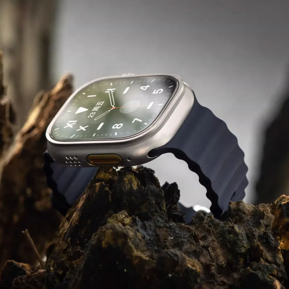 Ocean Armband für Apple Watch Ultra 3 2 Band 49mm Serie 45mm 41mm 46mm 42mm 40 44mm Silikon Uhrenarmband iWatch 11 10 9 8 7 6 5 SE2