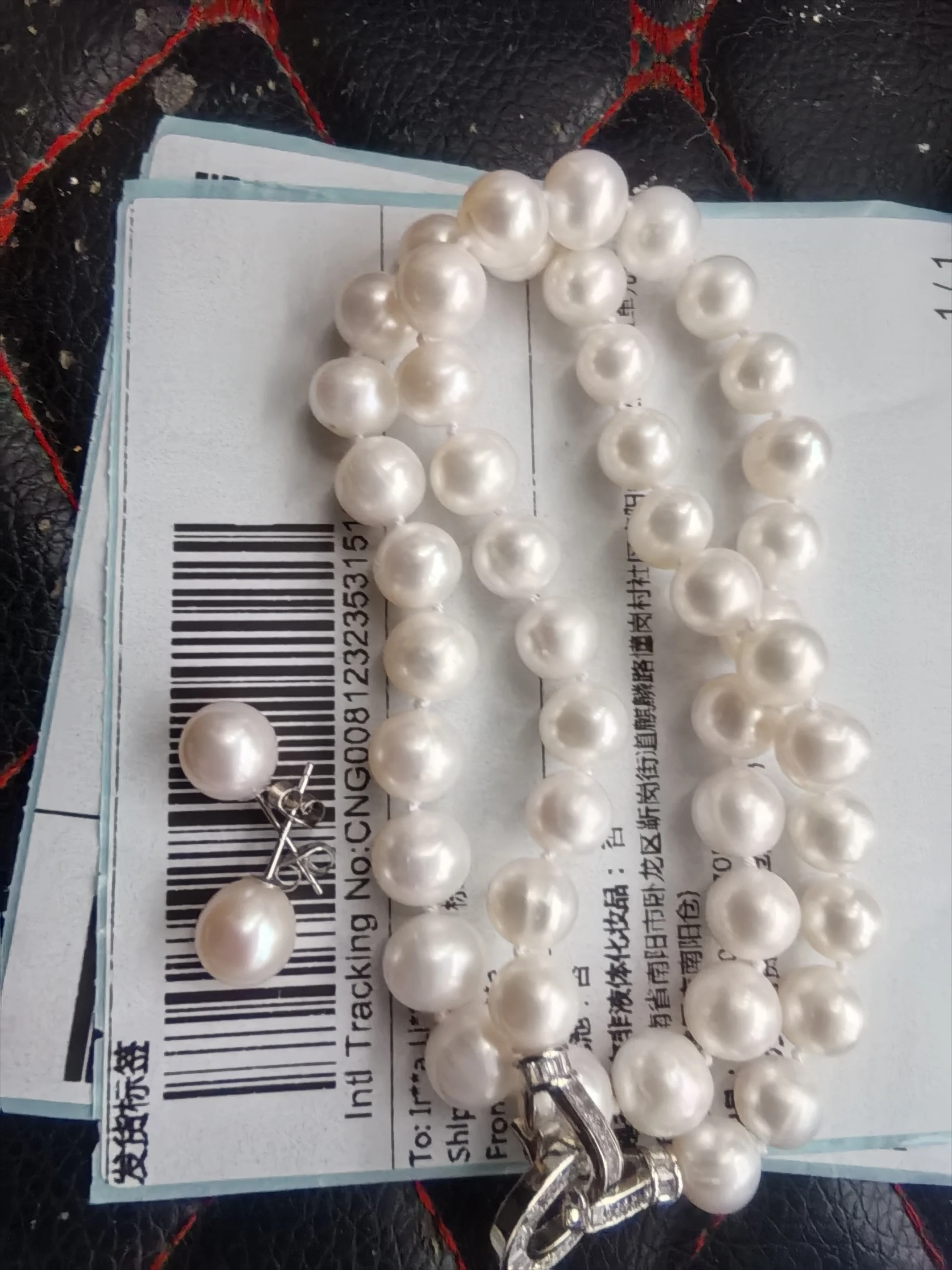 Japan Akoya Quantity of AAAA Round 11-10mm AKOYA White Pearl Earring Necklace Set 925s 16in 18in 20in 22in 24in 32in