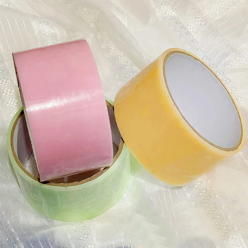 6 لفات من أشرطة لاصقة على شكل كرة لاصقة ملونة يمكنك صنعها بنفسك لتخفيف الضغط، أشرطة ملونة لامعة لتخفيف التوتر #6