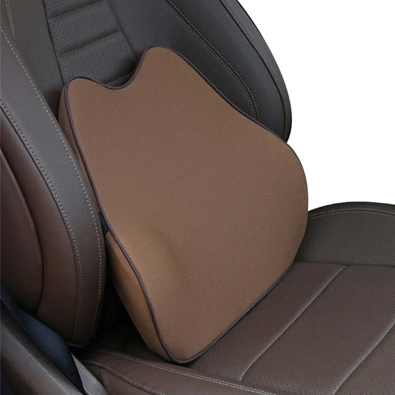 2024NEW Car Lumbar Support Pillow Automobiles Seat Back Cushion Backrest Memory Cotton Waist Protection Headrest Relieve Fatigue