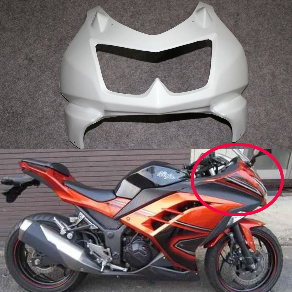 

Unpainted Upper Front Cowl Nose Fairing Injection Moulding For KAWASAKI NINJA 250R EX250 2008 2009 2010 2011 2012