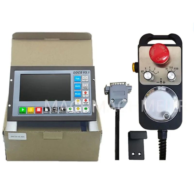 CNC DDCSV3.1 3/4 G Code Offline Controller For Engraving Milling Machine DDCS V3.1  4-Axis E-Stop MPG Handwheel