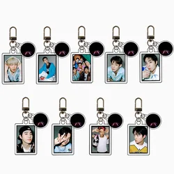 KPOP Keyring Baekhyun D.O KAI SEHUN 7th Album EXIST HD Photo Logo Printed Acrylic Keychain Bag Pendant Chaeyeol XIUMIN Fans Gift