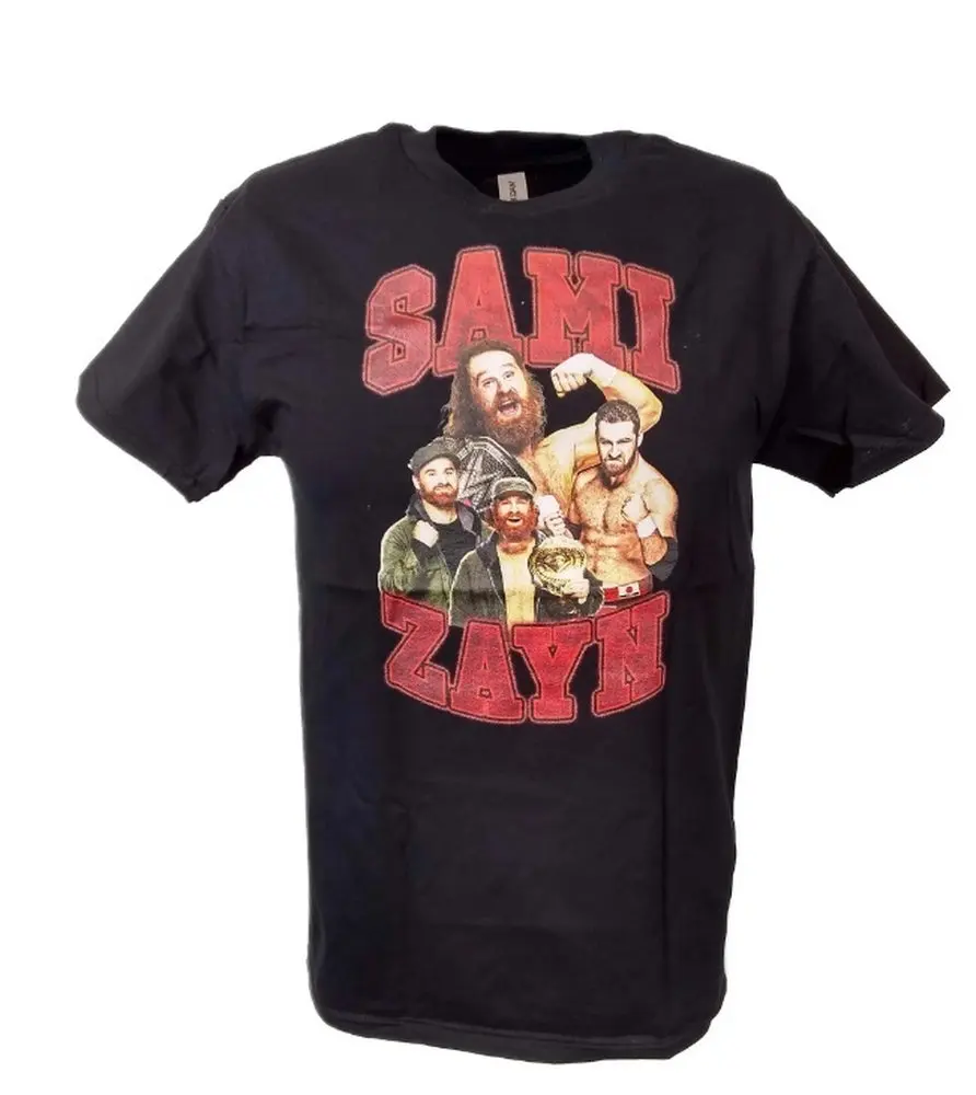 2025 venda quente camisetas Sami Zayn Honorary Uce camiseta 00009918 # A Wrestling Sports TEE Famoso Wrestler FANS roupas masculinas Streetwe