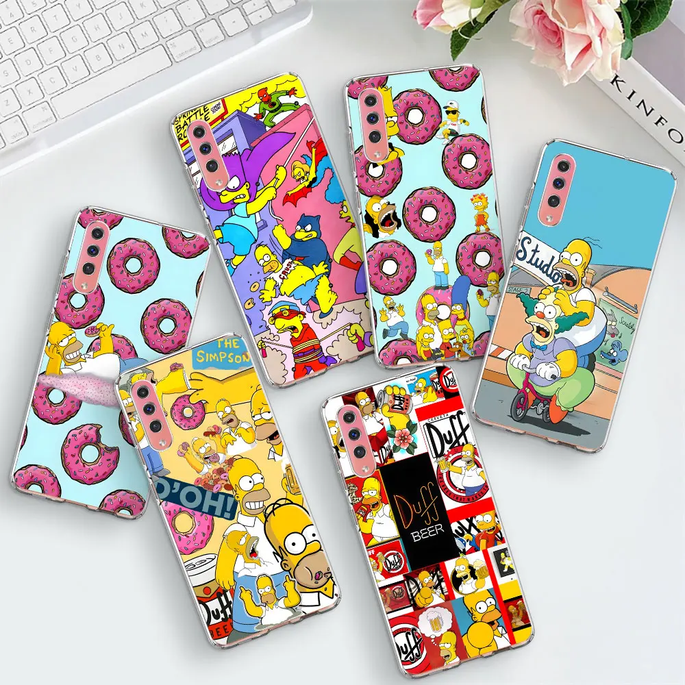 Homer Jay The Simpsons Case for Samsung Galaxy A70 A70s A10s A03s A20e A50 A50s A04s A10 A20s A6 A7 A8 2018 Clear Soft TPU Cover