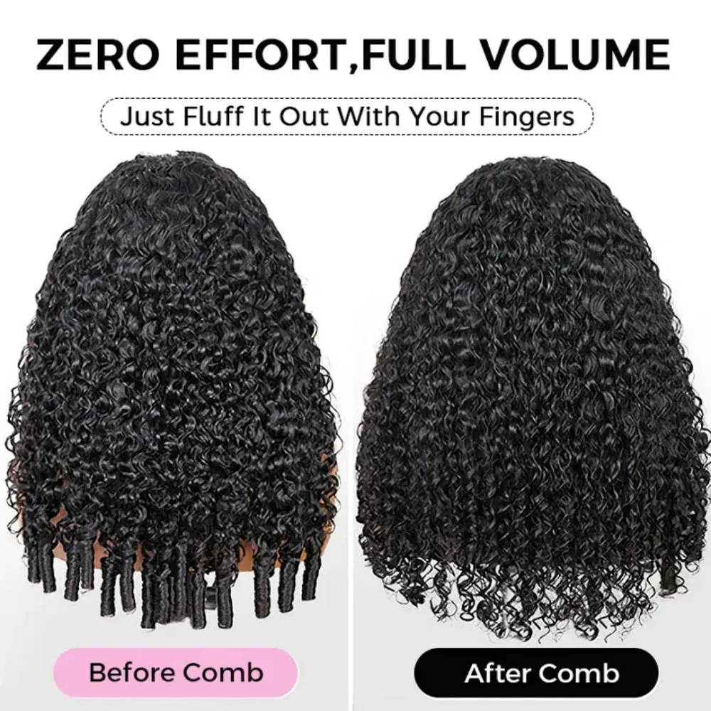 Peluca rizada birmana de 200% de densidad, cabello humano 13x4 HD, pelucas frontales de encaje transparente prearrancadas, pelucas de cabello humano birmano 15A de 28 pulgadas