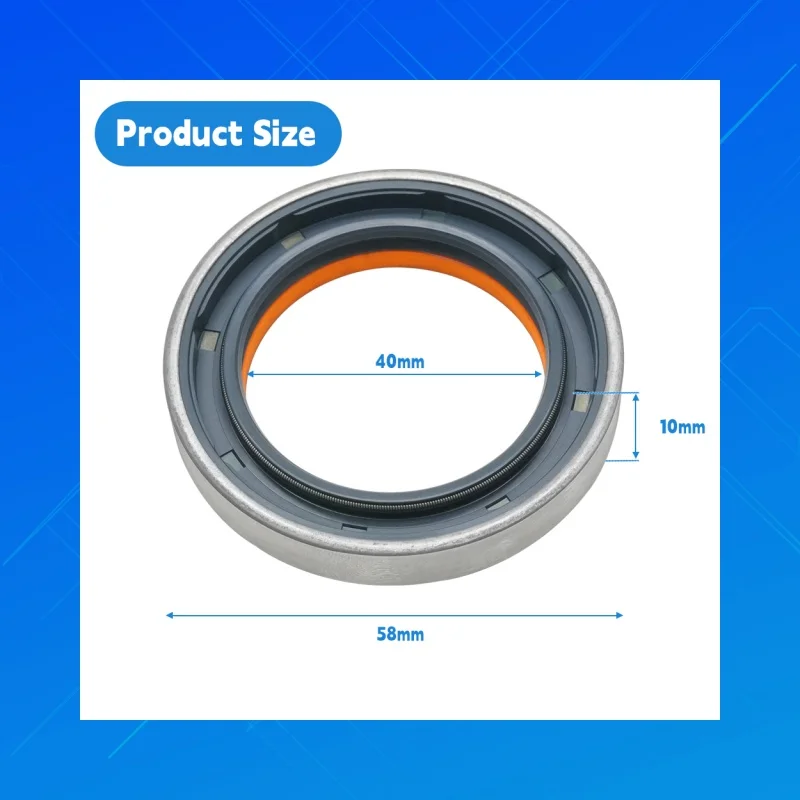 

DMHUI high-quality agricultural machinery oil seals,Size40x58x10mm,COMBI style,applicable to JCB 904/08100 and Corteco12001887.