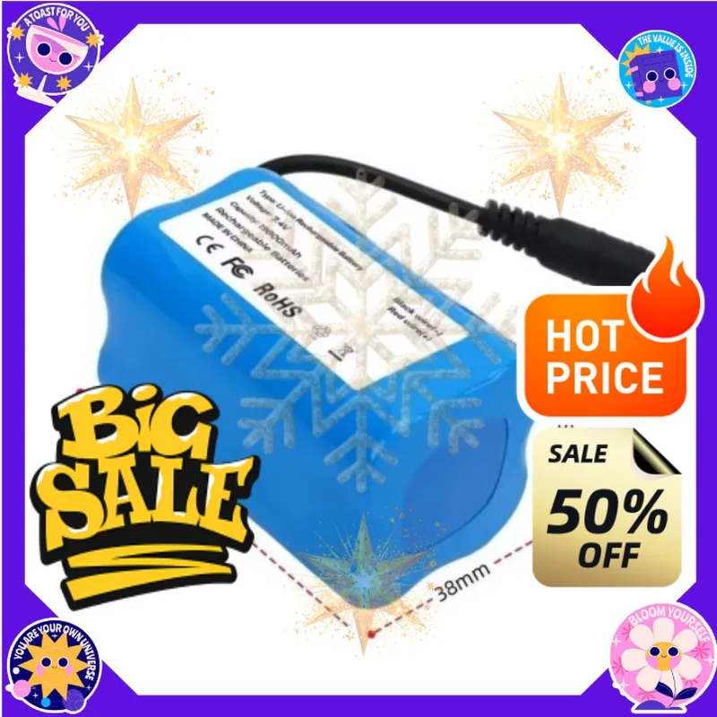 SWZY Battery 7.4V 19800mAh Feeding Boat Remote Control Boat Charging Lithium Battery with Protection Board