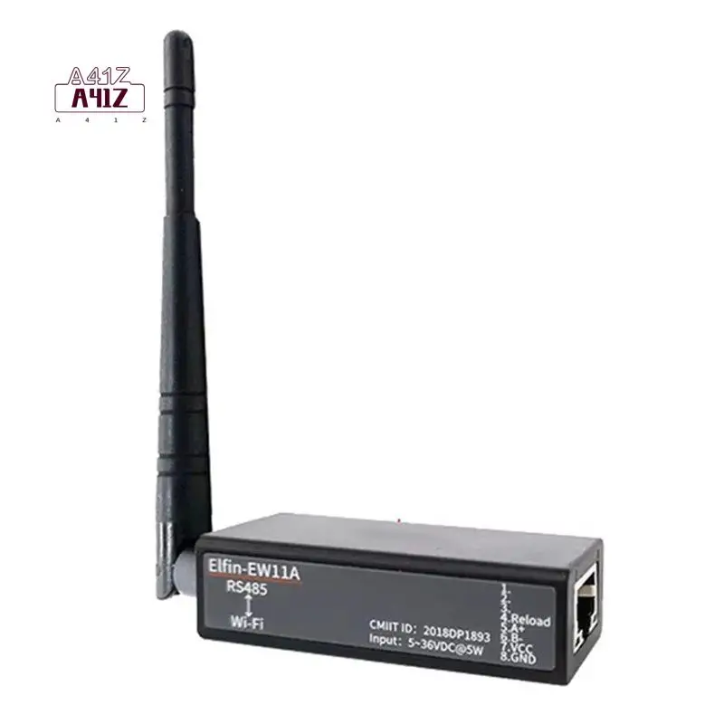 

A41Z-Serial Port RS485 to Wifi Serial Device Server EW11A с поддержкой протоколов TCP/IP, Telnet, Modbus, конвертер для передачи данных IoT