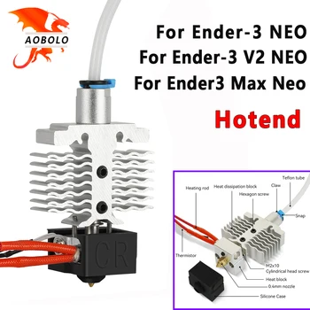 Ender 3 Neo Hotend Kit Hotend Estrusore assemblato per Ender 3 V2 Neo Ender 3 Max Neo Ender 3 Neo Ugello da 0,4 mm