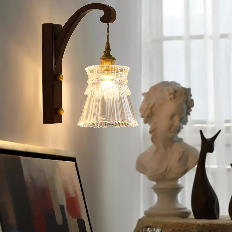 Stripe Glass Pendant Lamp Dining Room Kitchen Pendant Lights Wall Sconce Bedroom Bedside Decor Hanging Light Ceiling Chandeliers