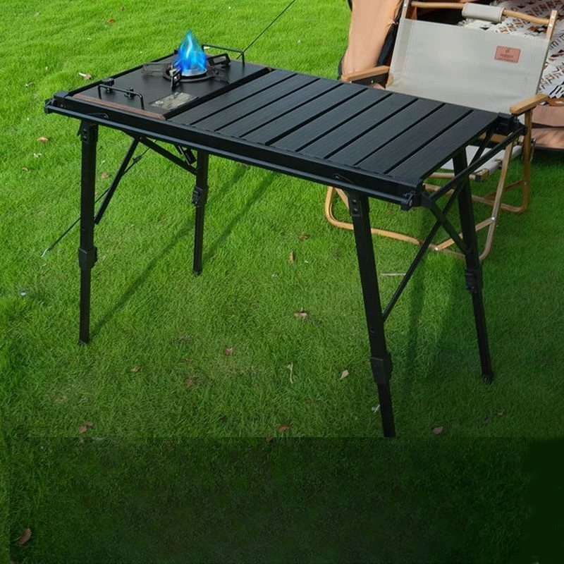 Outdoor IGT Table Aluminum Alloy Folding Lifting Table Camping BBQ Multifunctional Detachable Table Barbecue Picnic Table