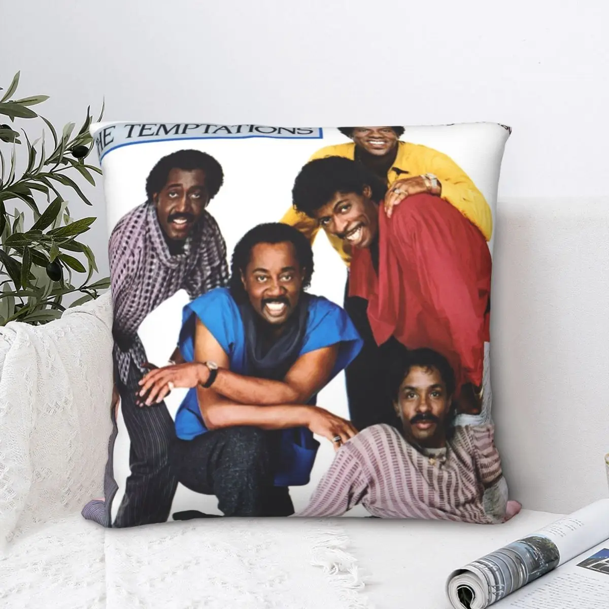 

The Temptations Truly For You Square Pillowcase Polyester Pillow Cover Velvet Cushion Decor Comfort Throw Pillow For Home Sofa