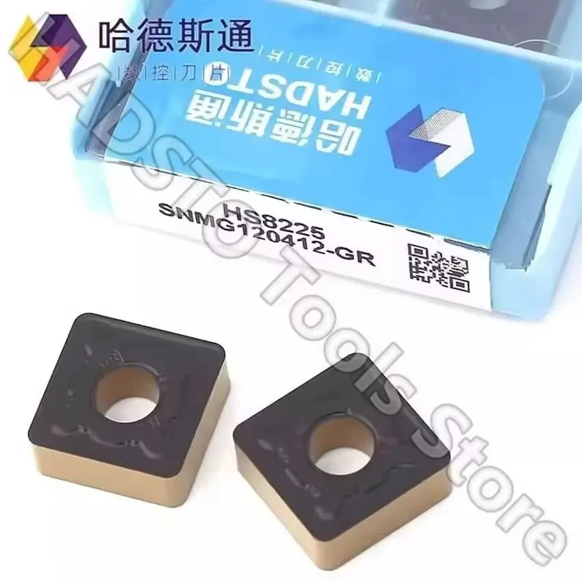 

SNMG120412-GR HS8225 SNMG120412-GR SNMG433 HADSTO Инструменты для лезвий с ЧПУ Твердосплавные вставки Токарные вставки Для стали 10 шт./кор.