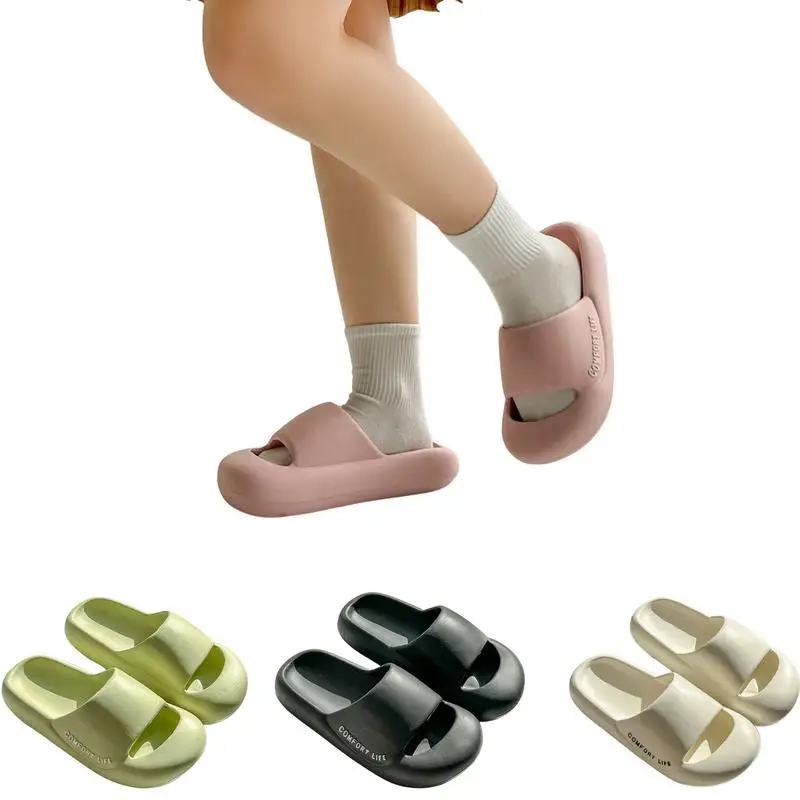 Thick-sole Cloud Sippers Non-skid Durable Cloud Sippers Shower Sandals With Thick Sole Couple Sippers For Indoor And Outdoor