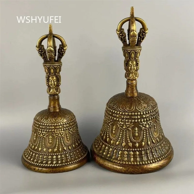 Copper Artifact Diamond Bell Handbell Esoteric Buddhism Household Religious Supplies Dedicated for Reciting Scriptures Handbell