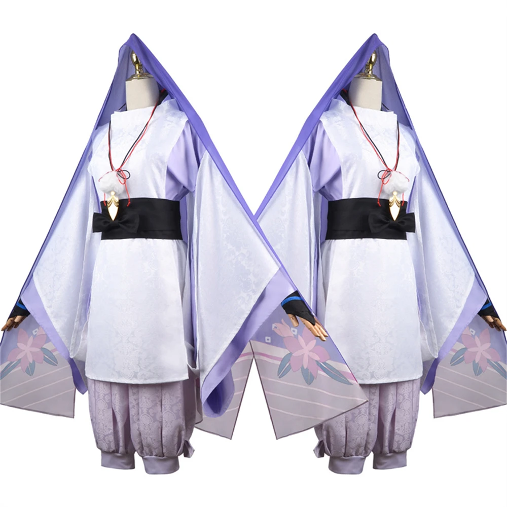 Genshin Auswirkungen Scaramouche Kunikuzushi Spiel Cosplay Kostüm Perücke Outfit Balladeer Jagd Kimono Wanderer Männer Rolle Spielen Halloween