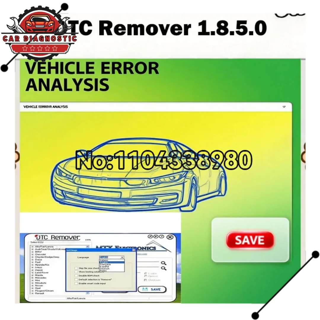 

Средство для удаления MTX DTC 1.8.5.0 с Keygen + 9 дополнительных настройки ECU SW Программное обеспечение для удаления кодов неисправностей ECU для программного обеспечения KESS KTAG FGTECH OBD2