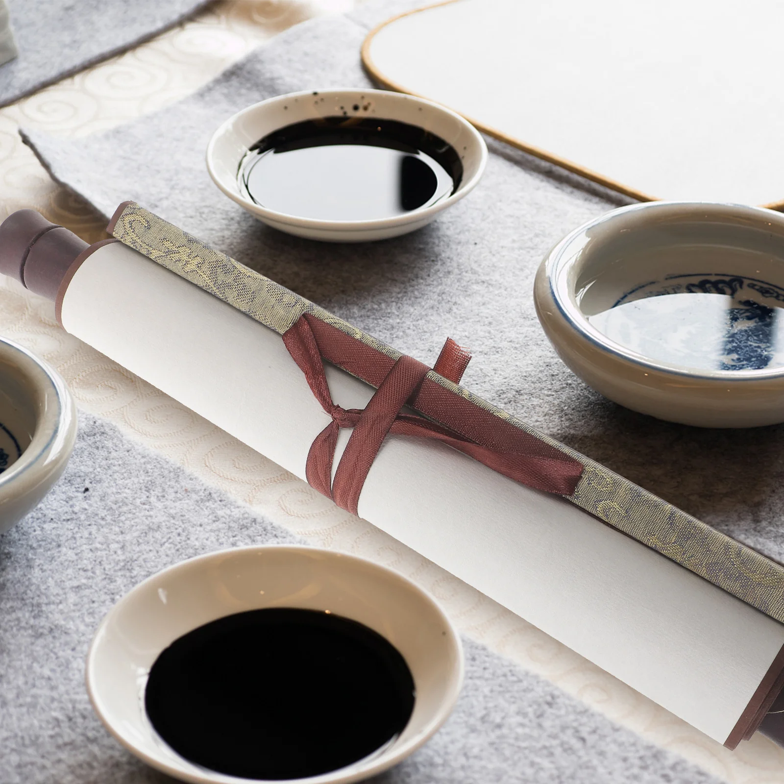 1 قطعة ورق التمرير الصيني الفارغ 38X100 سنتيمتر ورق الأرز للخط اللوحة Diy بها بنفسك الفن جدار ديكور معلقة التمرير العرض #2