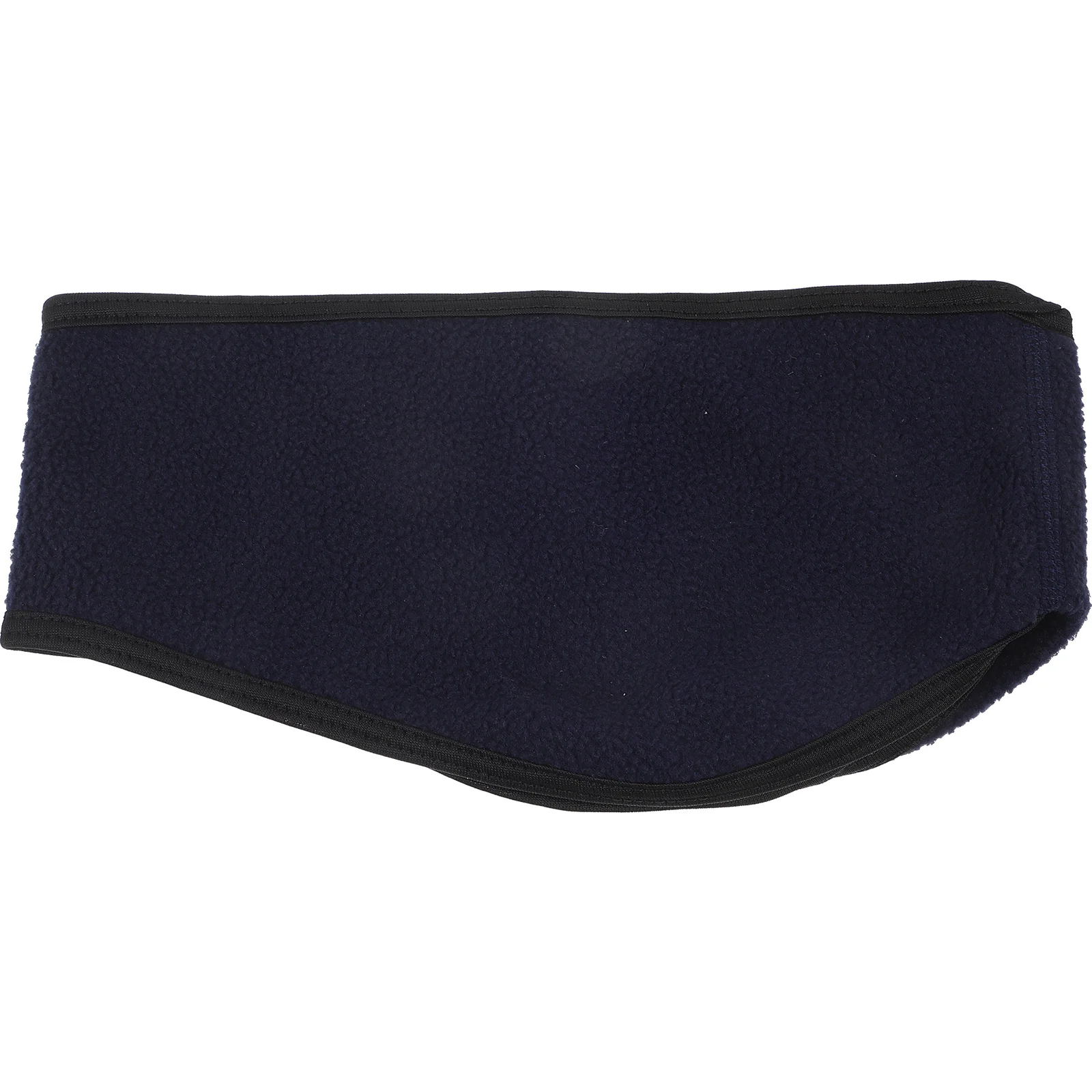 ユニセックス ダブルレイヤー イヤーウォーマー ヘッドバンド フリース ネイビー 調節可能なイヤーバンド プロテクター ランニング サイクリング スキー ハイキング アウトドア用