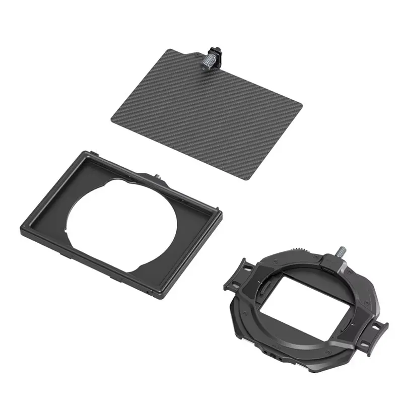 Hot-LITE Matte Box, Adjustable Clamp Included For DSLR Cameras- Fiber Top Flag, For 4X5.65/For 4409 Filters Circular