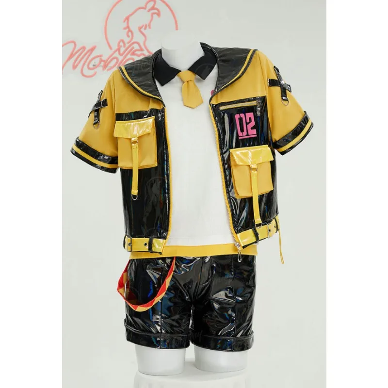 MOBBUNNY Women's Vocal T-shirt and Coat with Shorts and Belt Casual Outfit Cosplay Costume