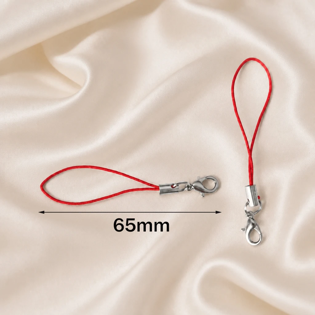 100 Stück Handy-Anhänger mit Karabinerhaken, Schlüsselband für Mobiltelefone, USB-Sticks, DIY-Schmuckzubehör – Detail 2