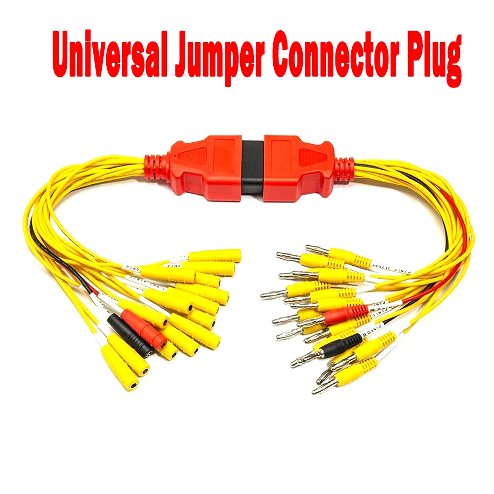 Newest OBD Universal Jumper Connector Plug 16 Pin for Fcar Automobile Tester Fault Diagnosis Tools ECU Jumper Cable