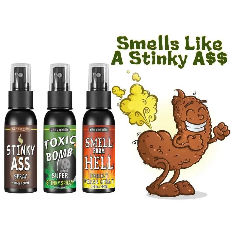 30ml Poop Spray creativo Liquid scoreggia Gag Prank Joke Spray divertente Halloween Toy starkbomb Extra Strong puzzolente Spray a Gas