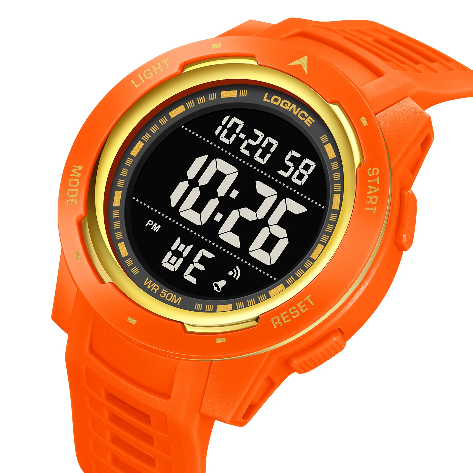 LOQNCE Outdoor Sport Watch 50M Waterproof Digital Men Fashion MultiFunction Waterproof Digital Watch Men