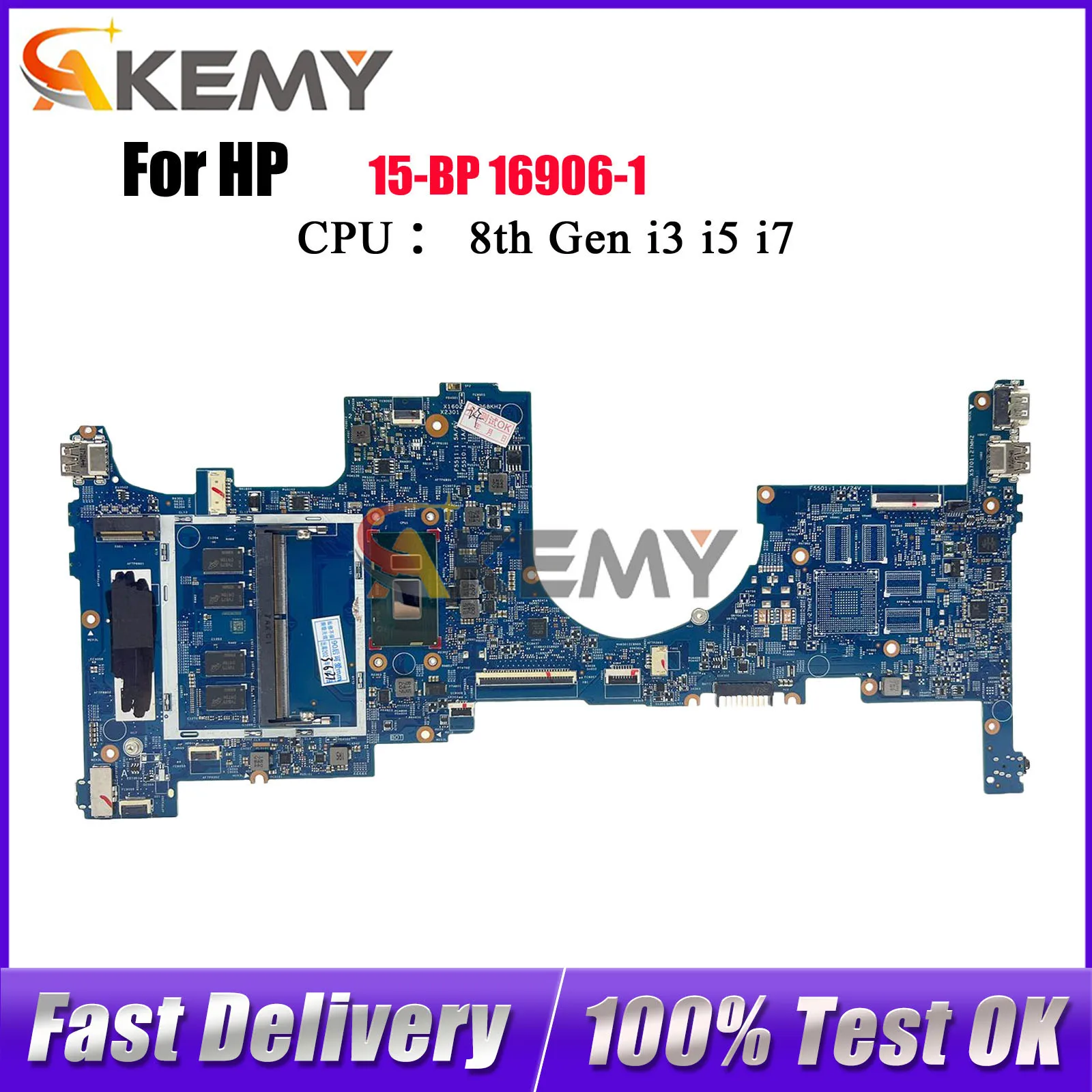 934998-001 934998-601 للكمبيوتر المحمول HP Envy X360 15-BP اللوحة الأم 16906-1 مع i5 i7 7th 8th Gen CPU DDR4 100% تم اختبارها بالكامل #1