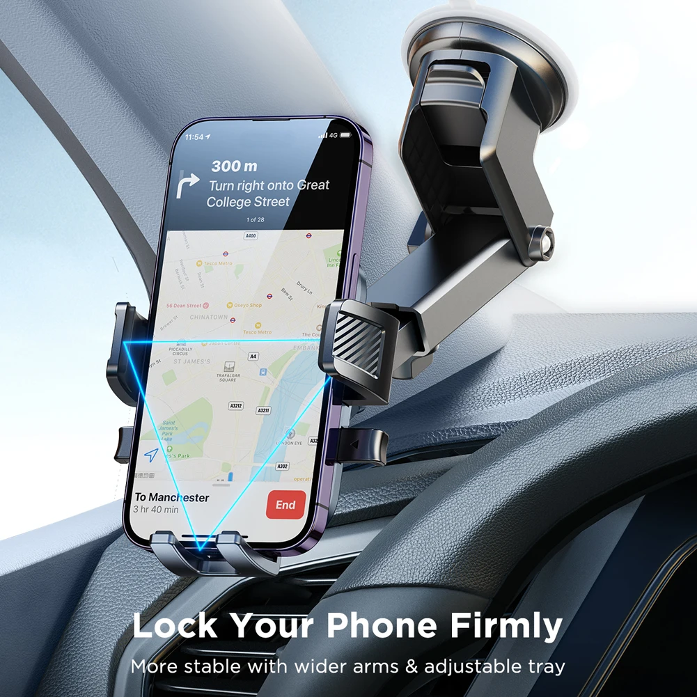 

Car Dashboard Phone Mount with Suction Cup 360 Rotating GPS Support Dashboard & Windscreen Phone Holder for 4-7.2 Inch Phones