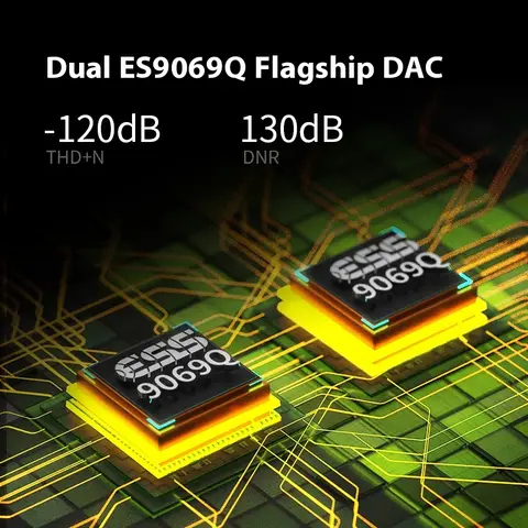 Shanling UP6 Trådlösa Bluetooth-hörlurar Avkodningsförstärkare Dubbel ES90690 DAC XMOS XU316 USB Chip Balance 4.4 Anpassad Avkodare 12 best sales julafton - №12