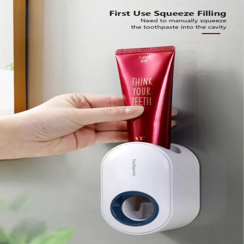 Automatic Toothpaste Dispenser Toothpaste Press Squeezer Wall Mounted Paste Squeeze Press Toothpaste Holder Bathroom Accessories