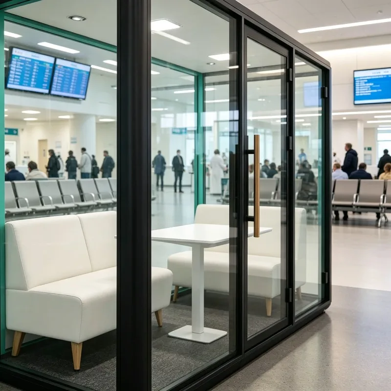 Silent Cabin Customized Acoustic Movable Office Privacy Pod Modular Soundproof Meeting Booth