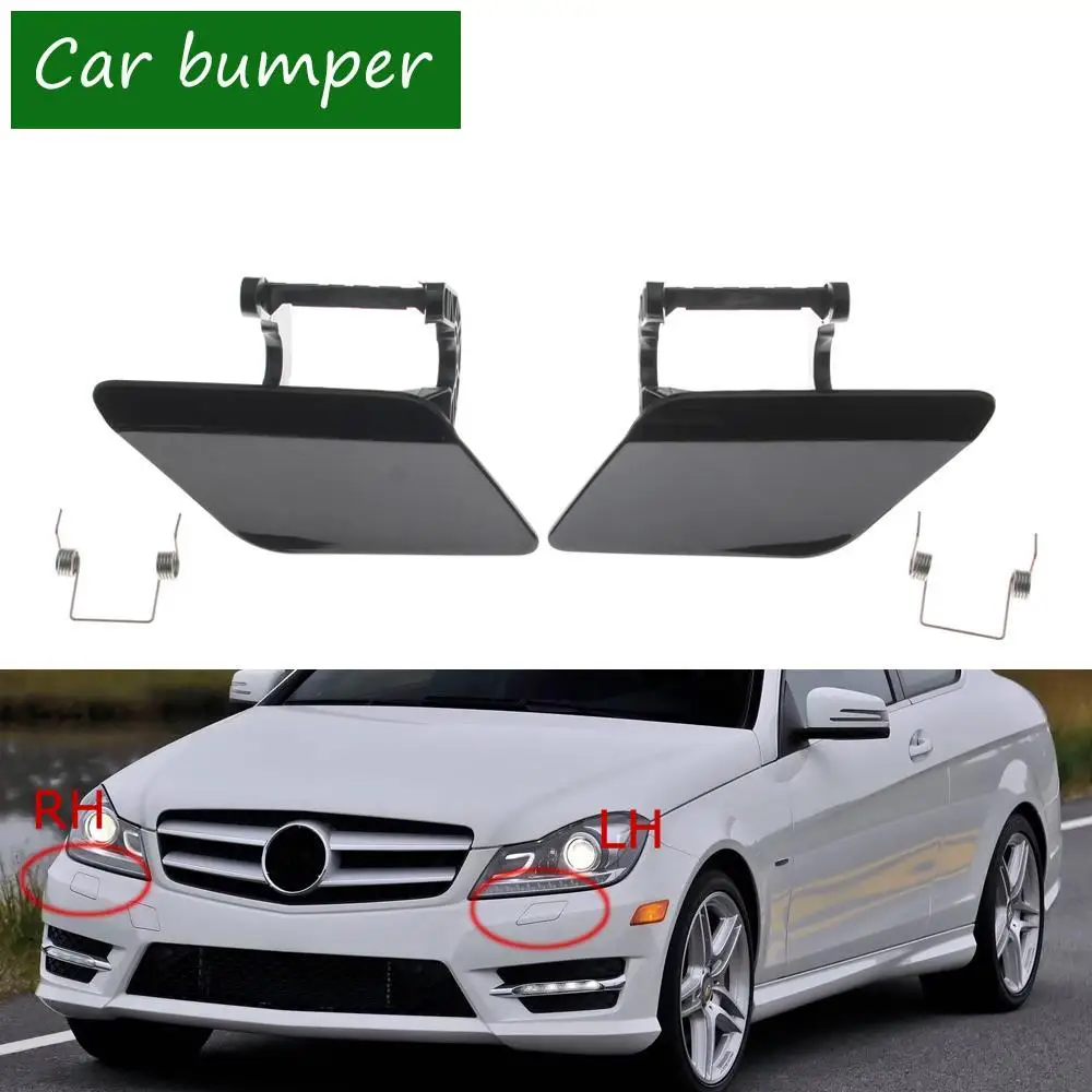 

2048804224 2048804324 Front Bumper Headlight Washer Spray Cleaning Actuator Cover Cap For Mercedes-Benz C-Class W204 2012-2014