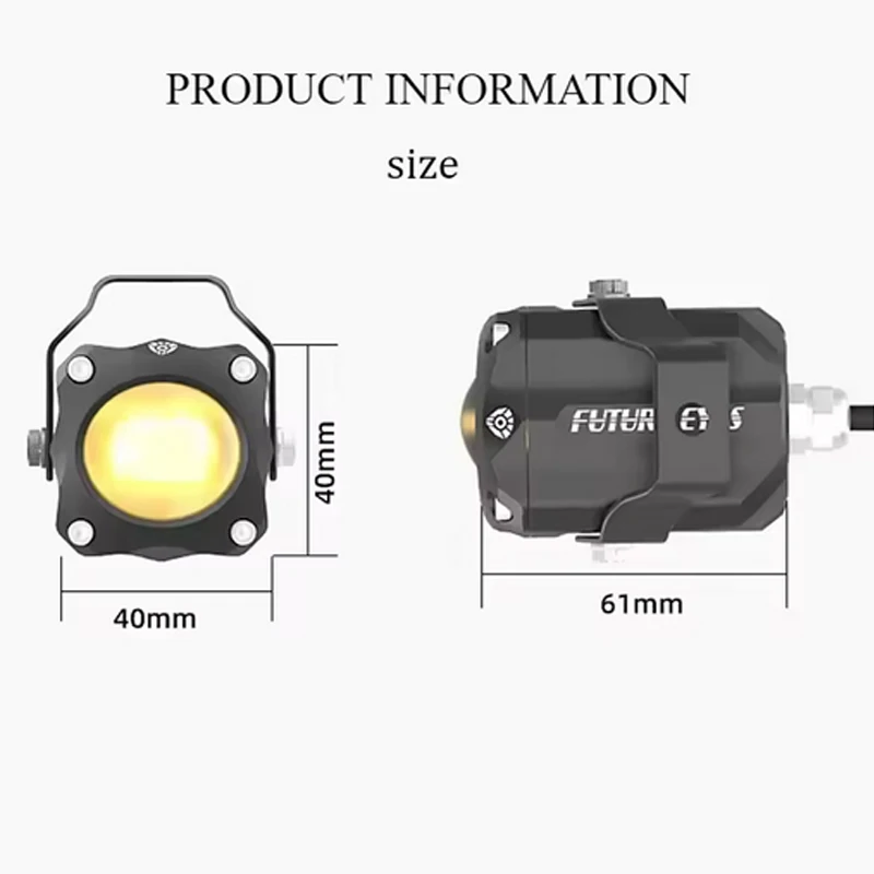 عيون المستقبل F150S لهوندا فورزا NSS 350 ضوء مساعد دراجة نارية صغيرة LED الأضواء المخفية ليلة السلامة 60 واط مشرق الضباب الخفيف #6