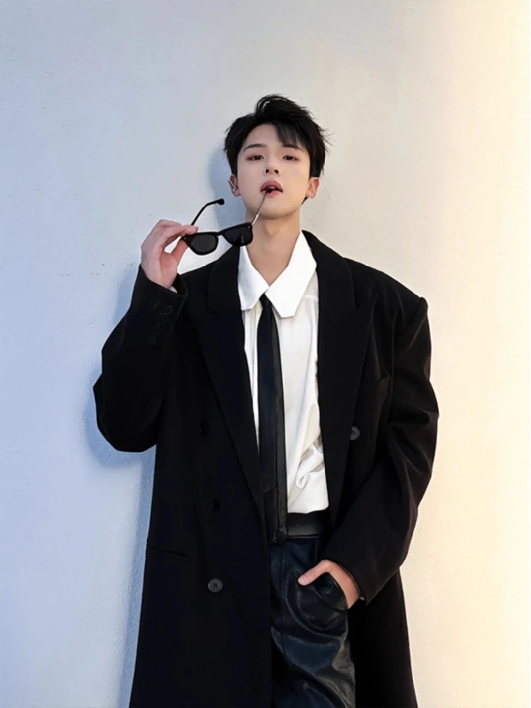 

Мужское шерстяное пальто Hebden Sle, осенне-зимнее, средней длины, двубортное, с отложным воротником, простое, элегантное, с длинными рукавами