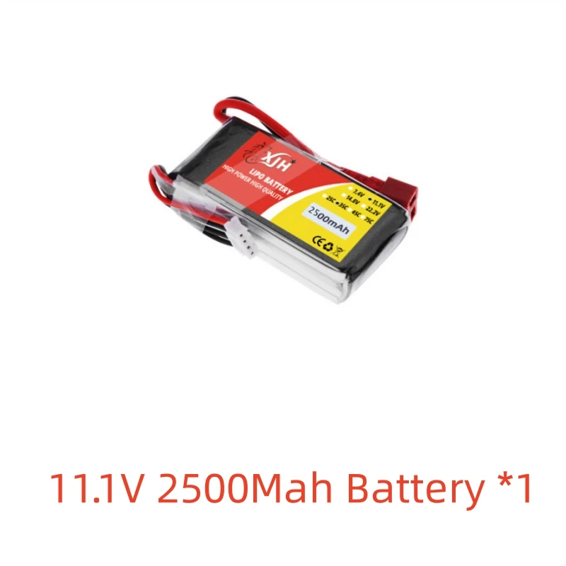 124008 60KM/H High Speed off-Road Electric 1:12 Brushless Remote Control RC Car Spare Parts 11.1V 3S 2500Mah Battery