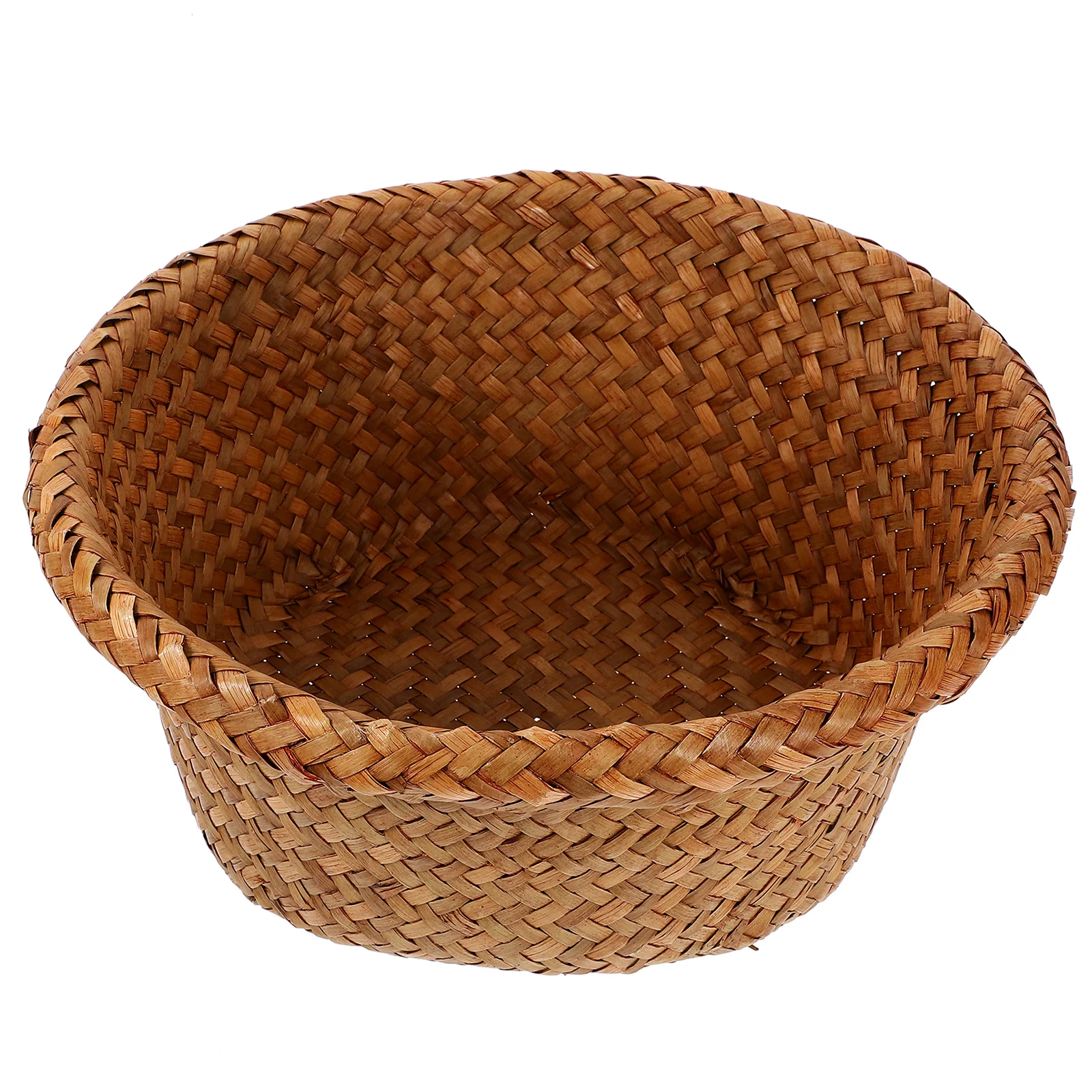 

1pc Straw Woven Basket Small Kitchen Storage Organizer Bread Fruit Holder For Home Picnic Desktop Sundries Basket
