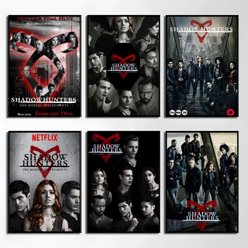 

TV S-Shadowhunters Poster Perfect Sticker Self Adhesive Wall Art Designed for Home Office Dining Spaces