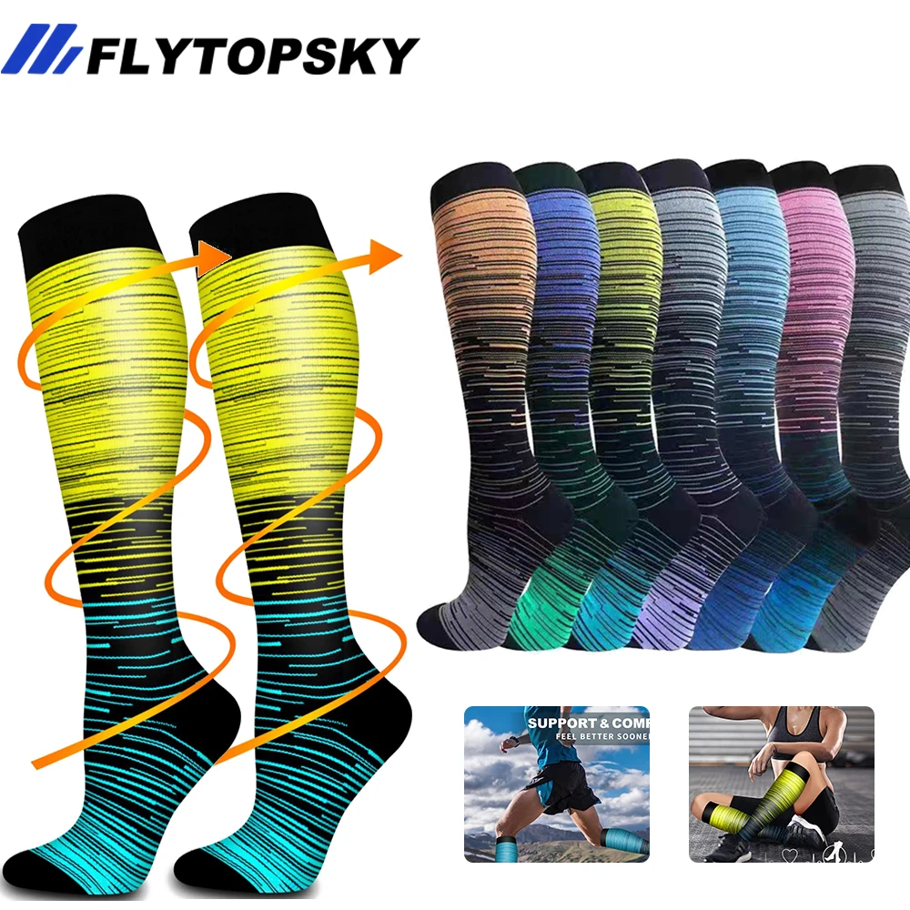 1 para pończochy uciskowe dla kobiet i mężczyzn ochraniacze piłkarskie akcesoria do piłki nożnej Soccor, ocieplacze na nogi do obrzęków, regeneracji