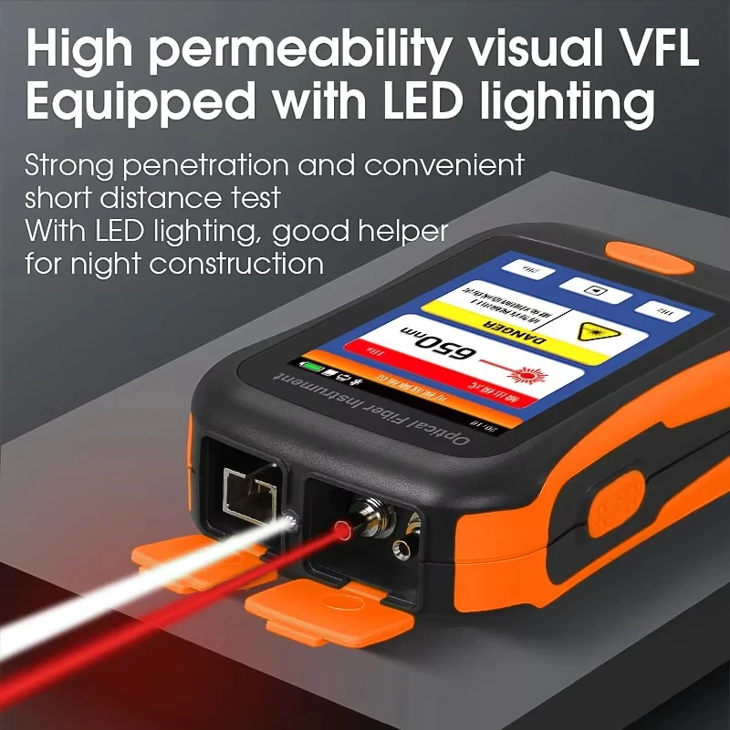 Summitek NK2800 Mini OTDR Meter Optical Time Domain Reflectometer Ftth Optical Fiber Tester with VFL OPM LS Event Map