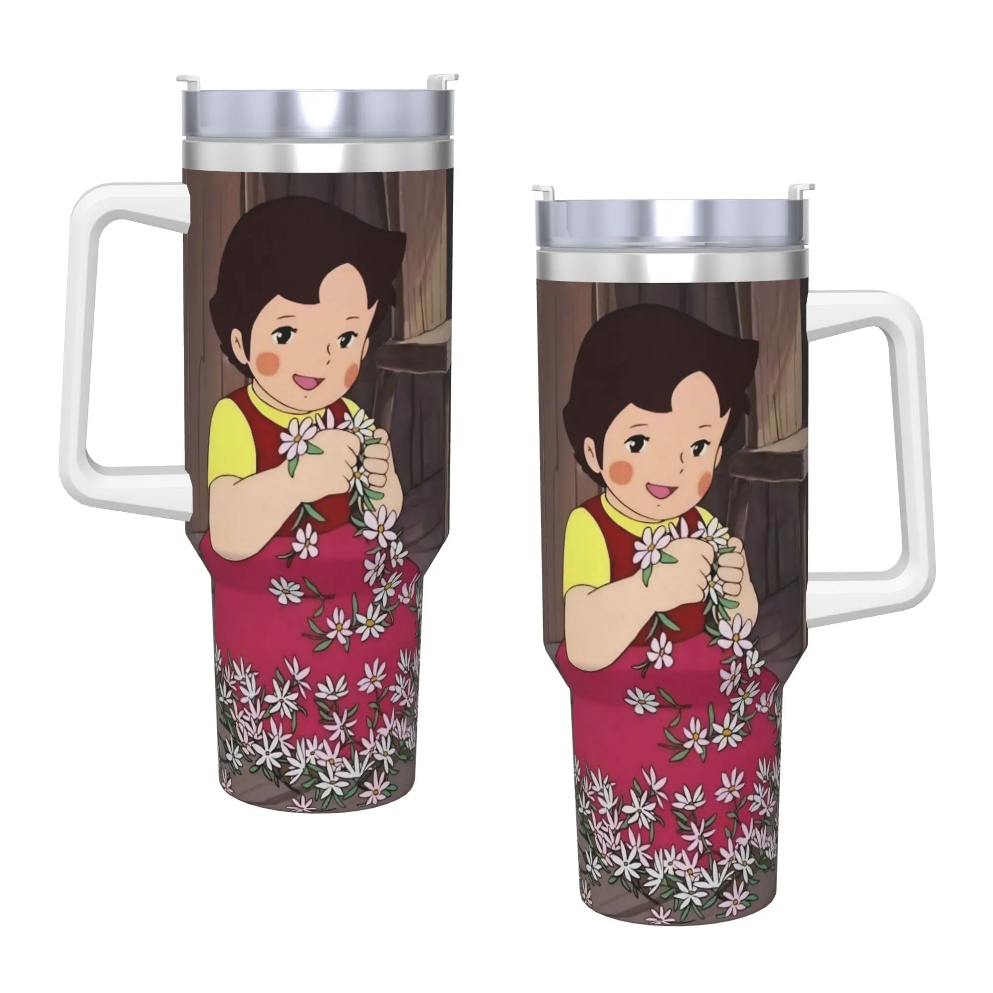 

Heidi, Girl of the Alps Tumbler Cold and Hot Water Bottle Insulated Stainless Steel Thermal Cups Custom DIY Driving Mugs Cup