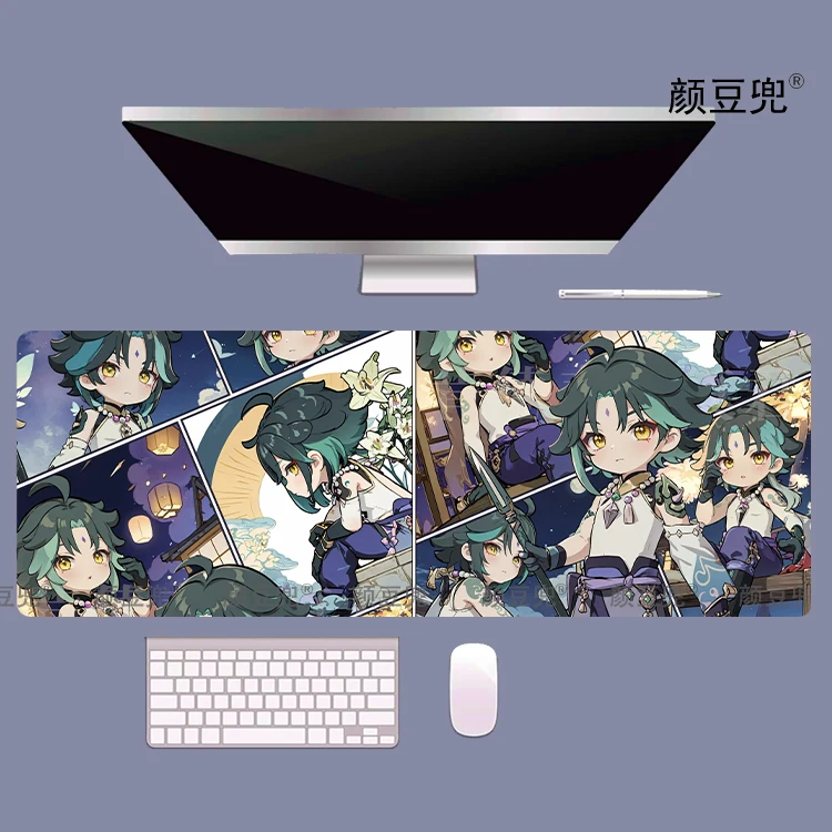 

Xiao Anime Genshin Impact For Gaming Large And Small Size Mouse pad Gamer Company Keyboard Mouse Mats Carpet Computer Desk Mat