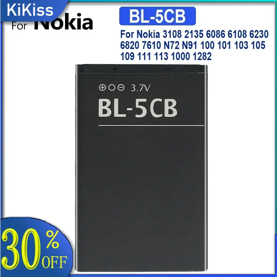 BL-5K BL-5B BL-5C BL-5CA BL-5CB BL-5CT BL-5J BL-5F BL-4B BL-4C BL-4CT BL-4D BL-4S BL-4U Battery For Nokia N85 N86 N87 X7 C7