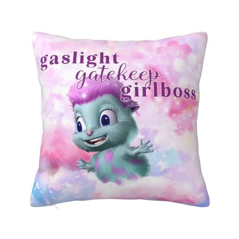 Bibble Beliefs Happiness Pillow Covers Decoration Modern Cartoon Cushions for Sofa Square Pillowcase